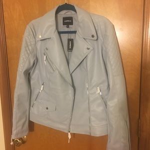 Express (Minus The) Leather Quilted Moto Jacket